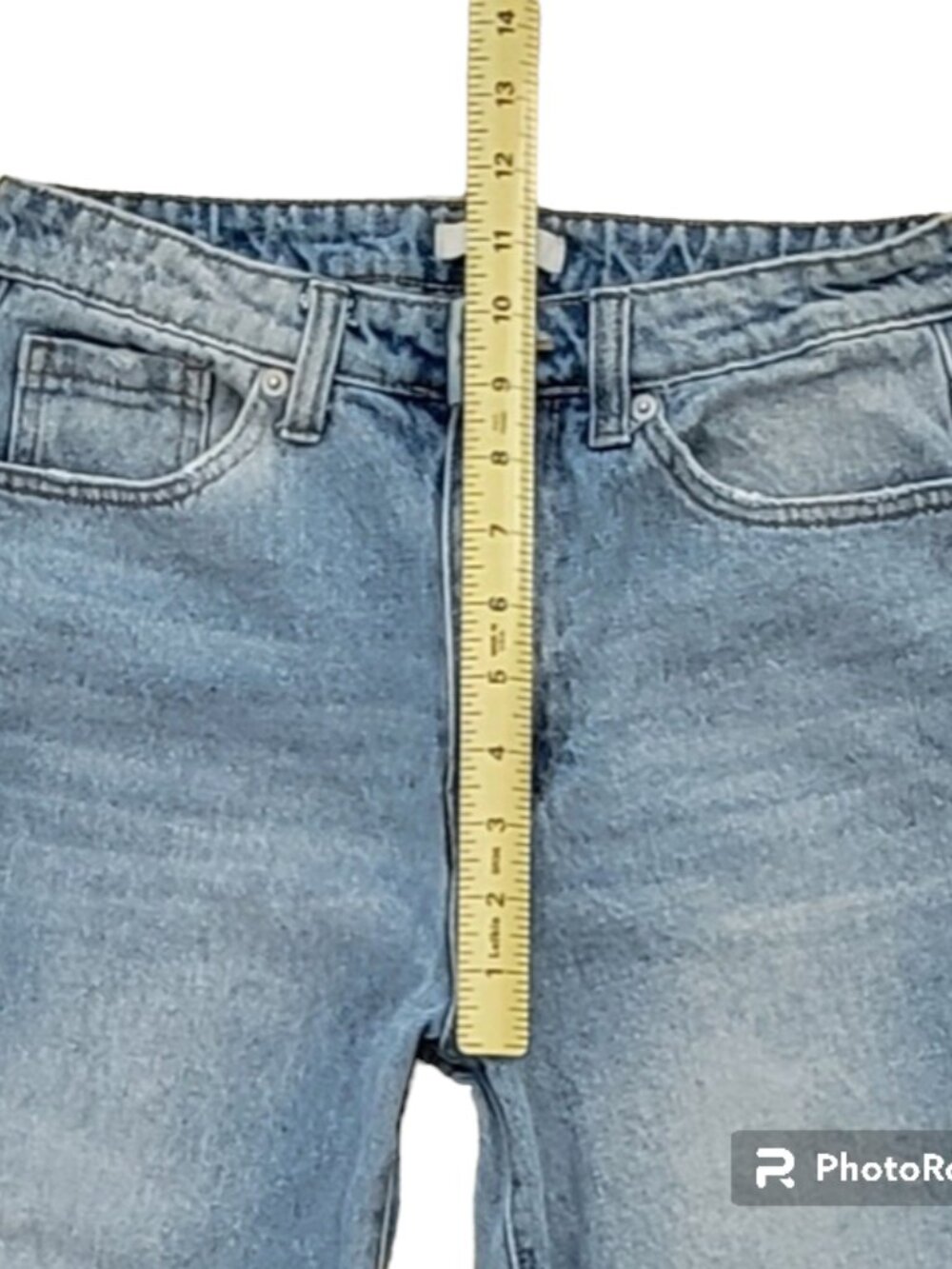 Wide Leg Jean High Waist Mom Jean Split Hem Sz 26 - Picture 5 of 10